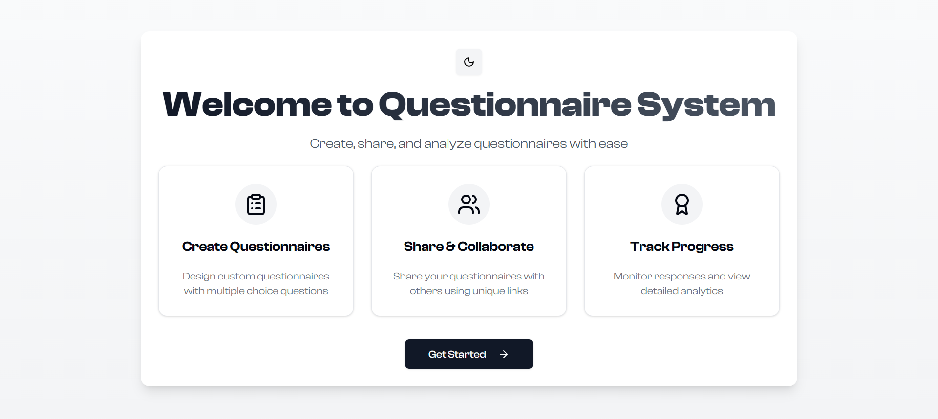 Questionaire Platform